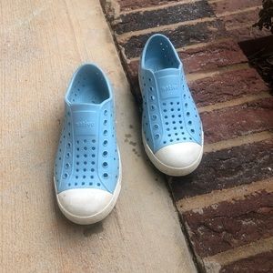 Light blue native shoes size 1